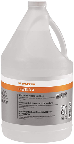 Walter Surface Technologies 53F405 E-WELD 4 Premium Anti-Spatter Emulsion Solution | Liquid | 1 Gallon Capacity Volume