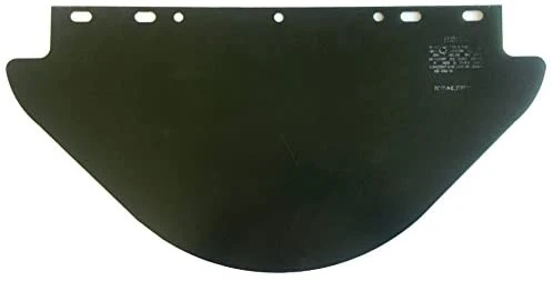 ArcOne 1910DG-PE-10 Dark Green Flat Visor | PTEG | 19" x 9.75" x .040" | Box of 10