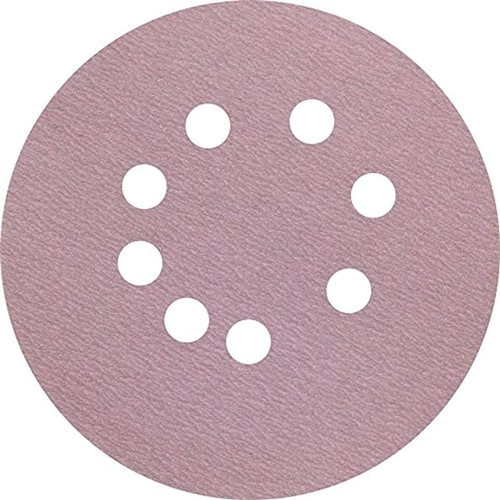United Abrasive 37536 Premium 8 Holes Hook & Loop Paper Disc | 4S Premium Stearated Aluminum Oxide | 5" Diameter | 100 Grit | Sold by Box of 50