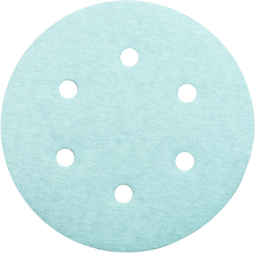 United Abrasive 36331 High Performance 6 Holes Hook & Loop Paper Disc | 6S Premium Stearated Ceramic | 6" Diameter | 100 Grit | Sold by Box of 50