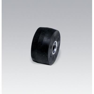 Dynabrade 11634 Contact Wheel Assembly | 2" Dia. x 1" W x 5/8" I.D. | Crowned | 40 Duro Rubber