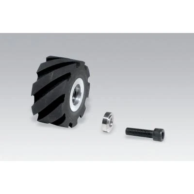 Dynabrade 11650 Contact Wheel Assembly | 2" Dia. x 1" W x 5/8" I.D. | Standard | 70 Duro Rubber