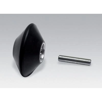 Dynabrade 15347 Contact Wheel Assembly | 2" Dia. x 1" W x 5/8" I.D. | V-Shaped | 70 Duro Rubber