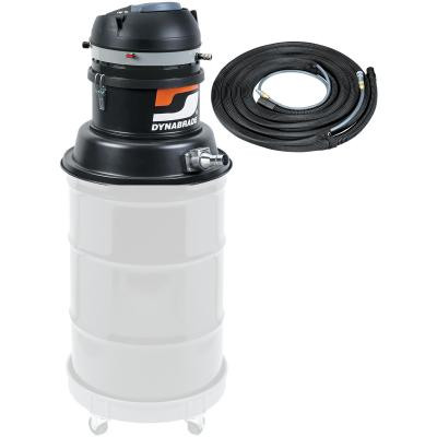 Dynabrade 61203 RaptorVac Pneumatic DrumVac Kit | 55 Unit Capacity Gallon | 0.3 Micron | Single Operator | General Purpose