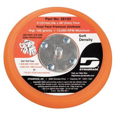 Dynabrade 56102 Non-Vacuum Disc Pad | 5" Pad Size | 3/8" Thickness | Vinyl-Face | Soft Density