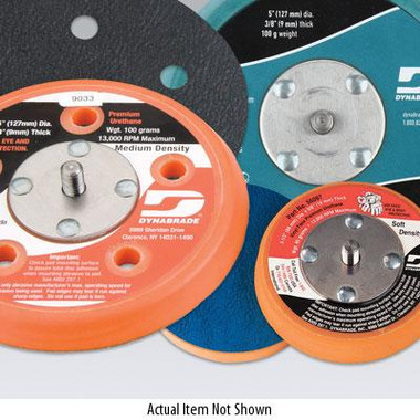 Dynabrade 56197 Non-Vacuum Disc Pad | 6" Pad Size | 5/8" Thickness | Hook-Face | Soft Density | Short Nap