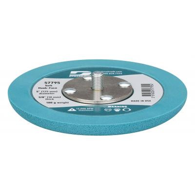 Dynabrade 57795 Non-Vacuum Disc Pad | 5" Pad Size | 3/8" Radius Edge | Hook-Face | Medium Density