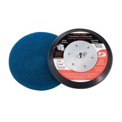 Dynabrade 50605 Non-Vacuum Disc Pad | 5" Pad Size | 1/2" Thickness | Hook-Face | Medium Density | Long Nap