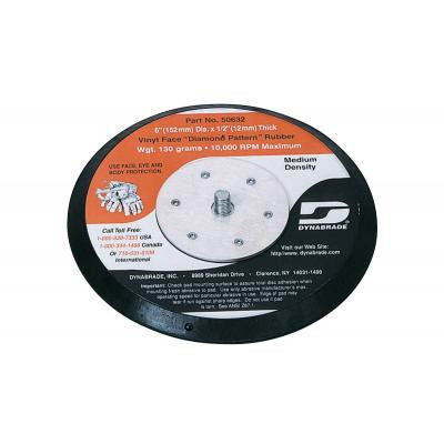 Dynabrade 50632 Non-Vacuum Disc Pad | 6" Pad Size | 1/2" Thickness | Diamond-Face | Medium Density