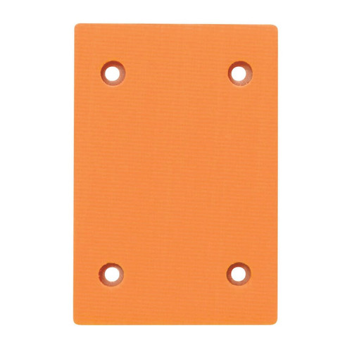 Dynabrade 56343 Non-Vacuum Pad | 3 x 4-1/4" Pad Size | 3/8" Thickness | Hook-Face | Medium Density