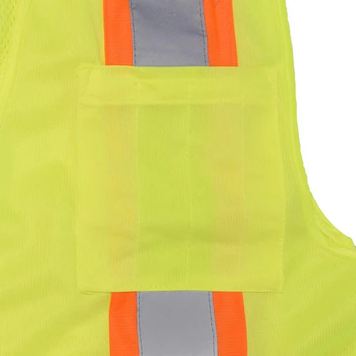 Radians SV6GS Type R Class 2 Two Tone Surveyor Solid/Mesh Safety Vest | Hi-Vis Green | Small Size | Each
