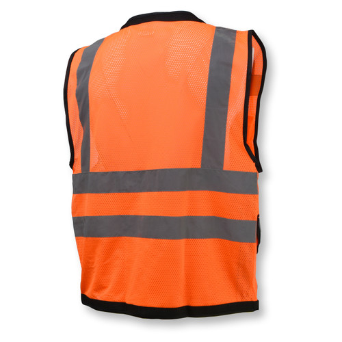 Radians SV59Z-2ZOD-2X Type R Class 2 Heavy Duty Surveyor Safety Vest With Zipper | Hi-Vis Orange | 2X-Large Size | Case of 24 Units