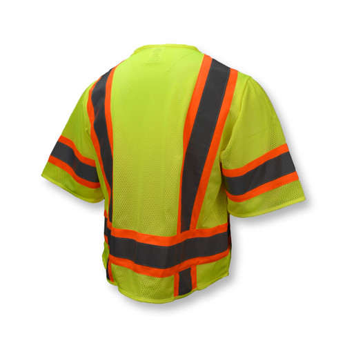 Radians SV63GM Type R Class 3 Two Tone Surveyor Safety Vest | Hi-Vis Green | Medium Size | Case of 24 Units
