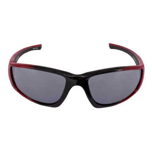 Crossfire 23233 RPG Premium Safety Glasses | Shiny Black/Pearl Red Frame | Silver Mirror Lens | Box of 12