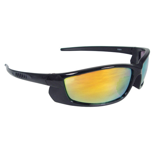 Radians VT1-65 Voltage Safety Glasses | Black Frame | Electric Orange Lens | Box of 12