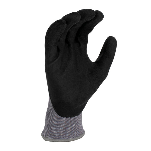 Radians RWG13XL Nylon Foam Nitrile Gripper Gloves | Elastic Cuff | Gray | X-Large Size | Case of 10 Boxes of 12 Pairs in Each Box