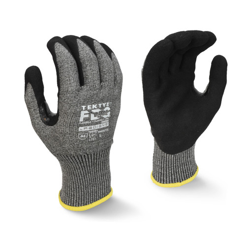 Radians RWG713L TEKTYE A4 Cut Protective Work Gloves | Reinforced Thumb | Gray | Large Size | Box of 12 Pairs