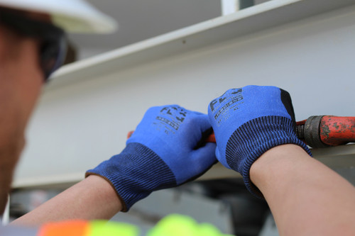 Radians RWG718L TEKTYE FDG A4 Cut Protective Work Gloves | Touchscreen | Blue | Large Size | Box of 12 Pairs