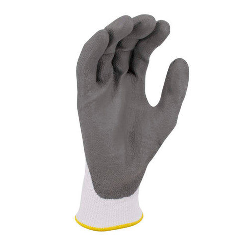 Radians RWG550L Ghost Series A2 Cut Protection Work Gloves | Polyurethane Palm | White/Gray | Large Size | Case of 10 Boxes of 12 Pairs in Each Box