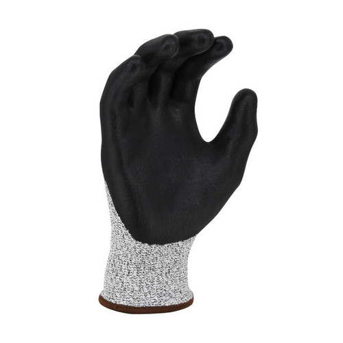 Radians RWG555XS AXIS A4 Cut Protection Work Gloves | Foam Nitrile Palm | Gray | X-Small Size | Case of 10 Boxes of 12 Pairs in Each Box