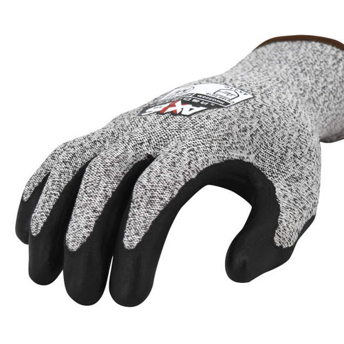 Radians RWG555XXL A4 Cut Protection Work Gloves | Foam Nitrile Palm | Gray | 2X-Large Size | Case of 10 Boxes of 12 Pairs in Each Box