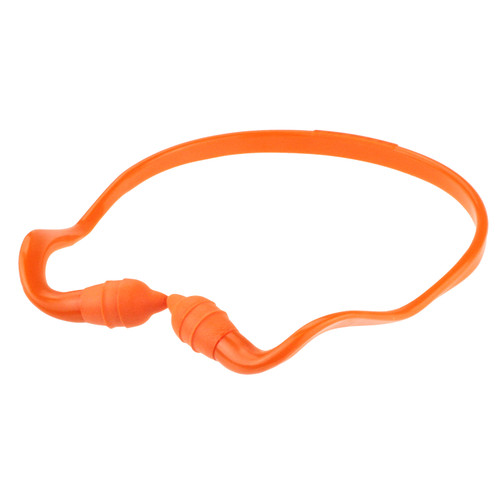 Radians RB2100 Rad-Band 2 Banded Earplugs | Curved Band | Orange/Orange | Box of 10