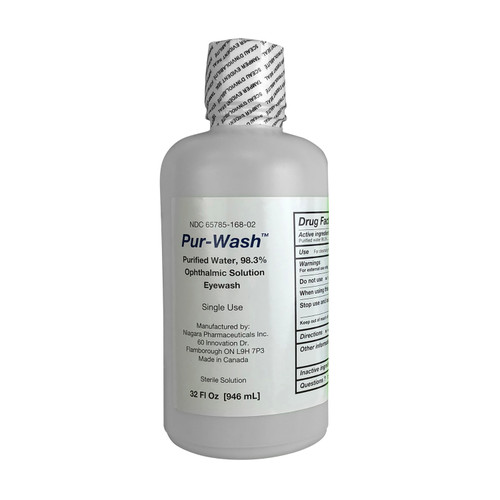 Vision Aid 01024 Personal Eyewash Station Refill Bottle | Single | 32 Ounce Capacity | Case of 12 Units