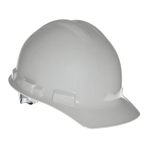 Radians GHR4-GRAY Granite Cap Style Hard Hat | 4 Point Crown Strap Ratchet Suspension | Pillowed Brow Pad | Gray | Each