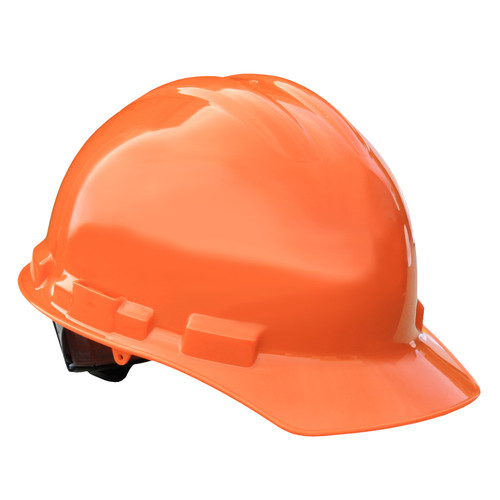 Radians GHR4-ORANGE Granite Cap Style Hard Hat | 4 Point Crown Strap Ratchet Suspension | Pillowed Brow Pad | Orange | Each