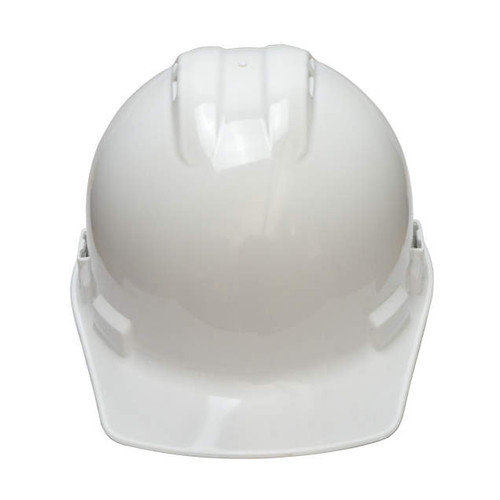 Radians GHR4V-WHITE Granite Vented Cap Style Hard Hat | 4 Point Crown Strap Ratchet Suspension | Pillowed Brow Pad | White | Case of 20 Units