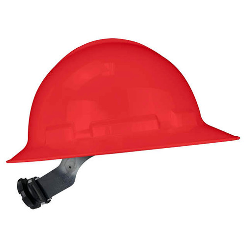 Radians QHR4-RED Quartz Full Brim Hard Hat | 4 Point Crown Strap Ratchet Suspension | Pillowed Brow Pad | Red | Case of 10 Units