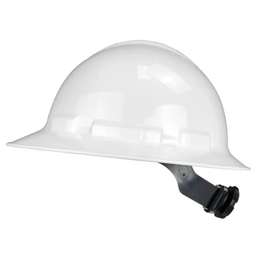 Radians QHR4-WHITE Quartz Full Brim Hard Hat | 4 Point Crown Strap Ratchet Suspension | Pillowed Brow Pad | White | Case of 10 Units