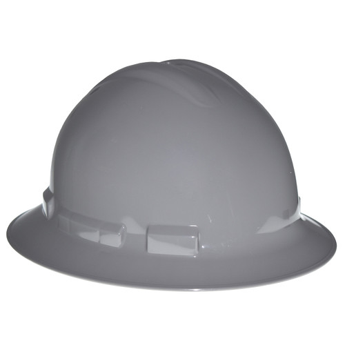 Radians QHR6-DARK GRAY Quartz Full Brim Hard Hat | 6 Point Crown Strap Ratchet Suspension | Pillowed Brow Pad | Dark Gray | Case of 10 Units
