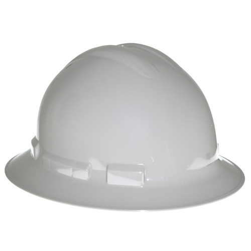 Radians QHR6-GRAY Quartz Full Brim Hard Hat | 6 Point Crown Strap Ratchet Suspension | Pillowed Brow Pad | Gray | Case of 10 Units
