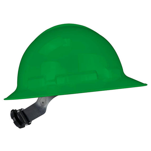 Radians QHR6-GREEN Quartz Full Brim Hard Hat | 6 Point Crown Strap Ratchet Suspension | Pillowed Brow Pad | Green | Case of 10 Units