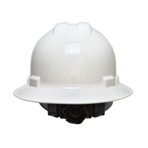 Radians QHR4V-WHITE Quartz Full Brim Hard Hat | 4 Point Crown Strap Ratchet Suspension | Pillowed Brow Pad | White | Case of 20 Units