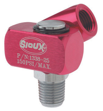 Sioux Tools 1338-50 1/2" Non-Regulated Air Swivel Connector With Safety Pin