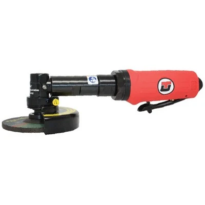 Universal Tool UT8748-4 Low Profile Extended Angle Grinder | 1 HP | 4" Max. Wheel Dia. | 13,500 RPM | 3/8"-24 Spindle Size | Rear Exhaust