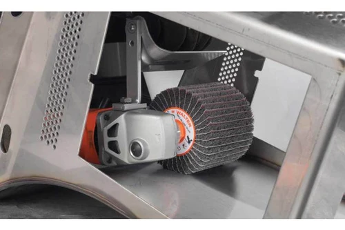 Walter Surface Technologies 07K442 TWO-IN-ONE Flap Drum | 5/8" - 11 Arbor Hole | 4-1/2" Diameter | 3800 Max. RPM | Silicon Carbide 80 Grit