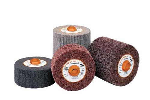 Walter Surface Technologies 07M422 BLENDEX Surface Conditioning Drum | 5/8" - 11 Arbor Hole | 4-1/2" Diameter | 3800 Max. RPM | Aluminum Oxide