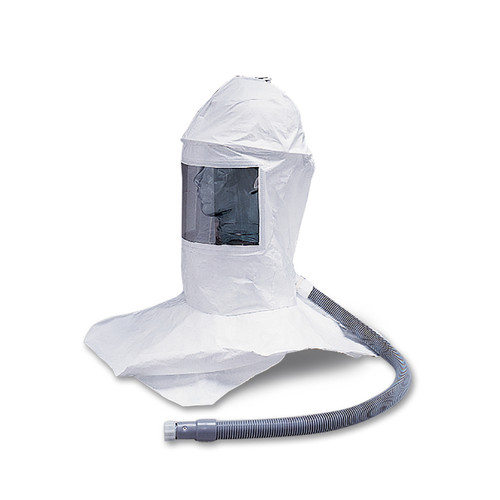 Allegro 9909-10 Replacement Deluxe Double Bib Hard Hat Hood with Suspension | Low Pressure and High Pressure | Clear