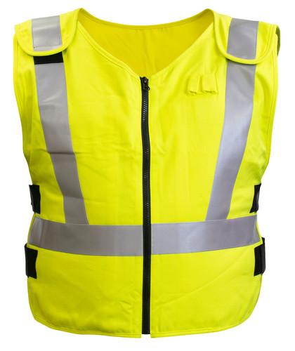 Allegro 8413-05HV Hi-Viz Cooling Vest | XX-Large Size | 50" - 52" Chest | Zippered Front | Hi-Viz Yellow