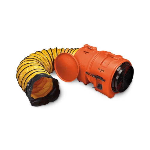 Allegro 9553-25 16" Axial AC Plastic Blower with Canister and 25' Ducting | 1 HP | 115V AC