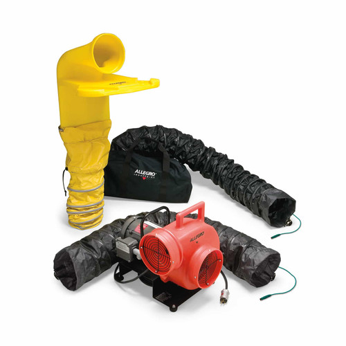Allegro 9520-03M 8" Heavy Duty Explosion-Proof Blower System with 8" MVP 9503 Blower | 3/4 HP