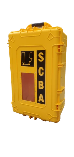 Allegro 4607 All-Weather SCBA Wall Case with 7.25" Bracket | Yellow