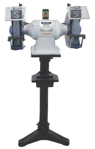 Palmgren 9682077 Bench Grinder With Pedestal Stand and Dust Collection | 12" Wheel Diameter | 1725 Max RPM | 3 HP