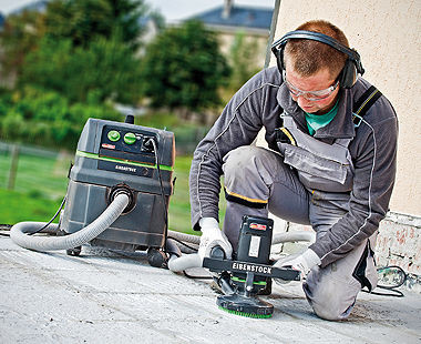 CS Unitec EBS 1802.1 5" Heavy-Duty Concrete Surface Grinder with Dust Extraction | 16 AMP | 10,000 RPM | Low Vibration