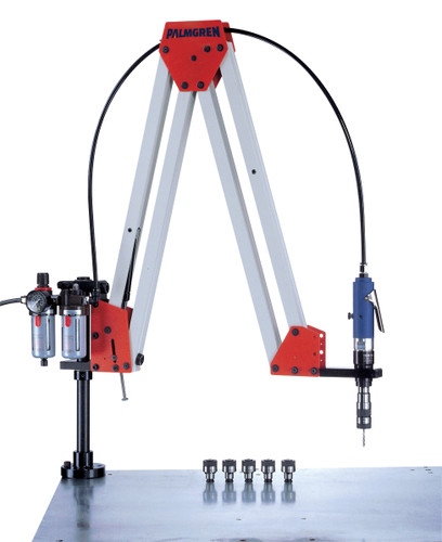 Palmgren 9680400 62" Reach Production Tap Pneumatic Tapping Arm | 9/16" Max. Tap Capacity Aluminium | 400 RPM | 1/2" Max. Tap Capacity Mild Steel