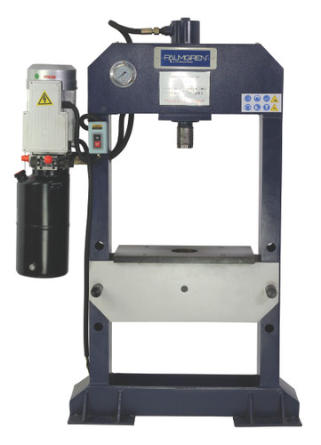 Palmgren 9661612 10 Ton Electric Pump Floor Hydraulic Press | 19" x 12" Throat Capacity | 19.5" x 19.5" Max. Work Diameter
