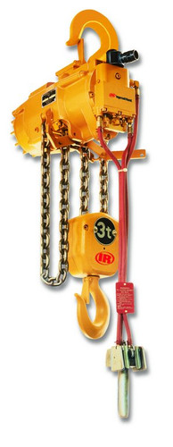 Ingersoll Rand HL3000K-2DD20-C16U HLK Series Air Chain Hoist | 3 Ton Capacity | 20 ft Lift | 16 Drop | Steel Snap Hook | Pendent Control